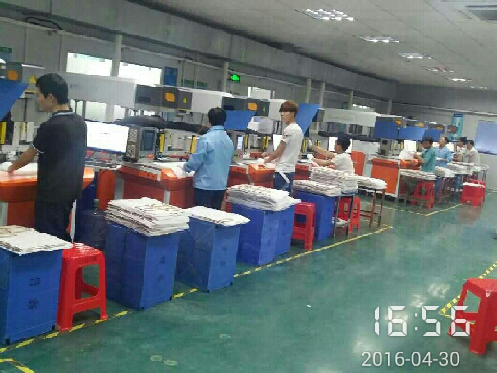 光哑同体激光打标机生产线上应用
