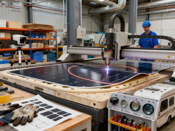 柔性太阳能板激光切割 (8) 柔性太阳能板激光切割 (8)